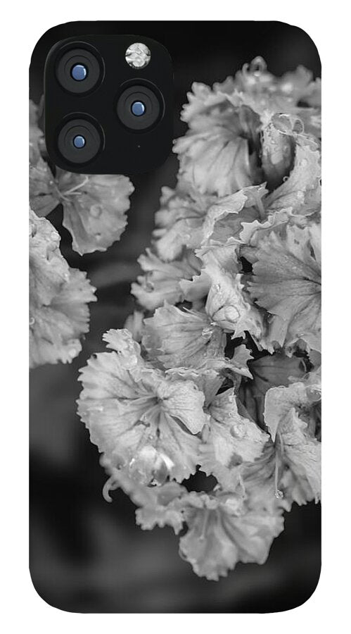 Black and White Floral Study - Phone Case