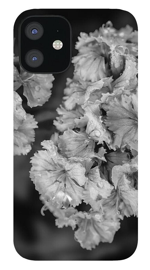 Black and White Floral Study - Phone Case