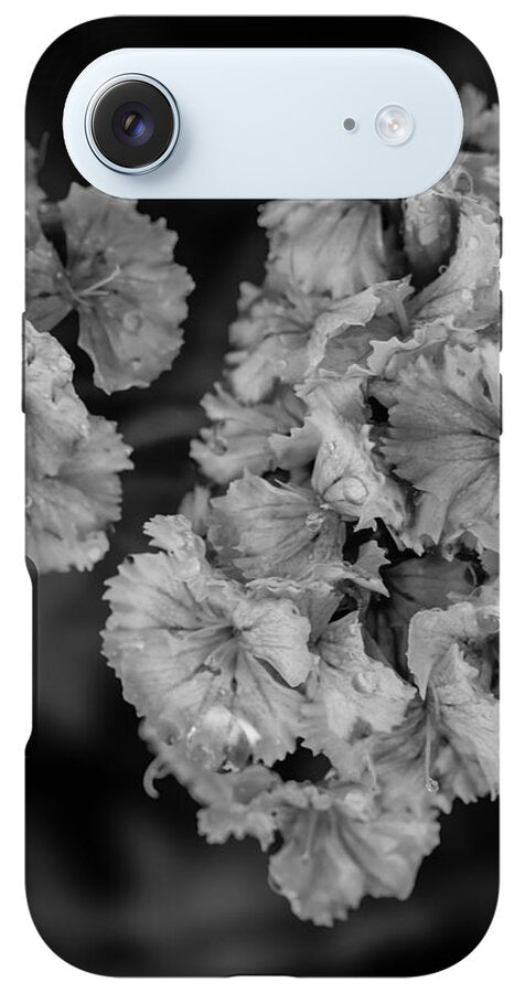 Black and White Floral Study - Phone Case