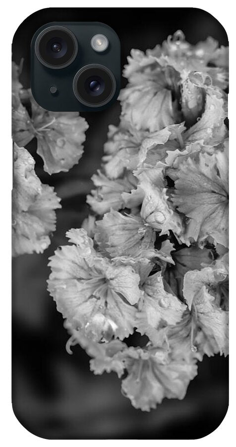 Black and White Floral Study - Phone Case