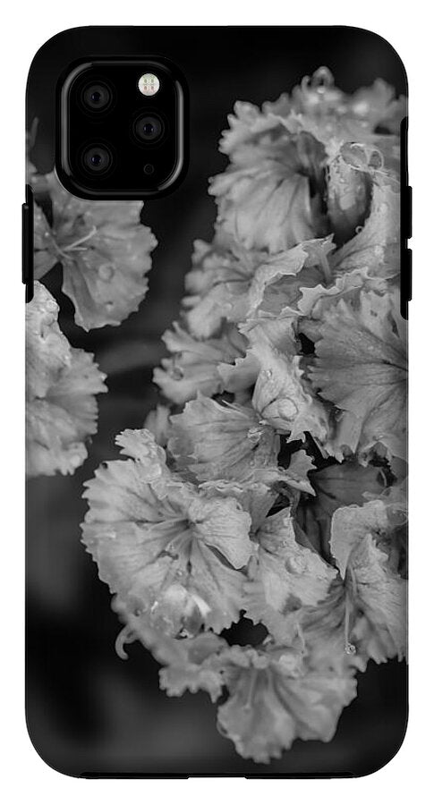 Black and White Floral Study - Phone Case