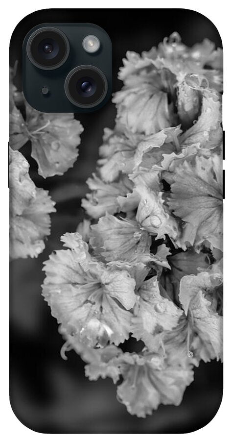 Black and White Floral Study - Phone Case