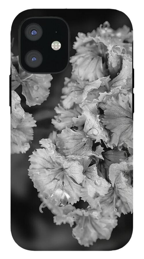 Black and White Floral Study - Phone Case