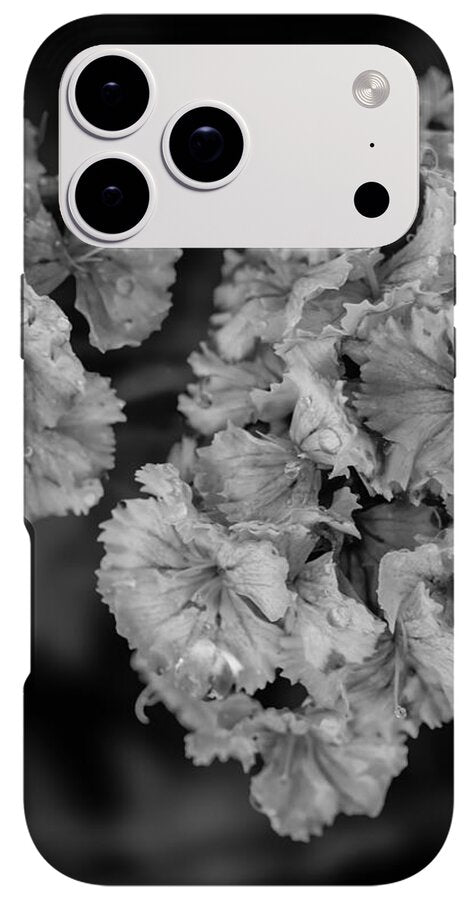 Black and White Floral Study - Phone Case