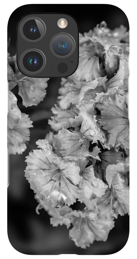Black and White Floral Study - Phone Case