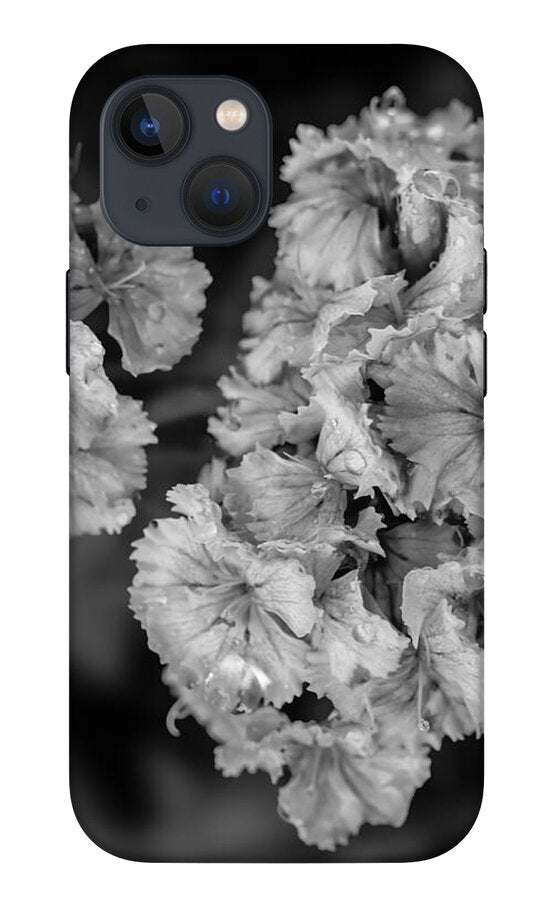 Black and White Floral Study - Phone Case