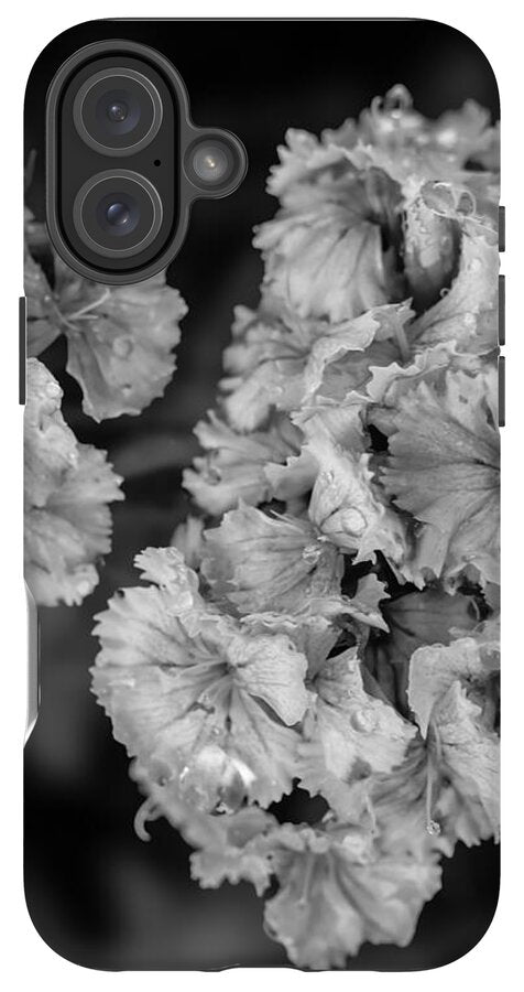 Black and White Floral Study - Phone Case
