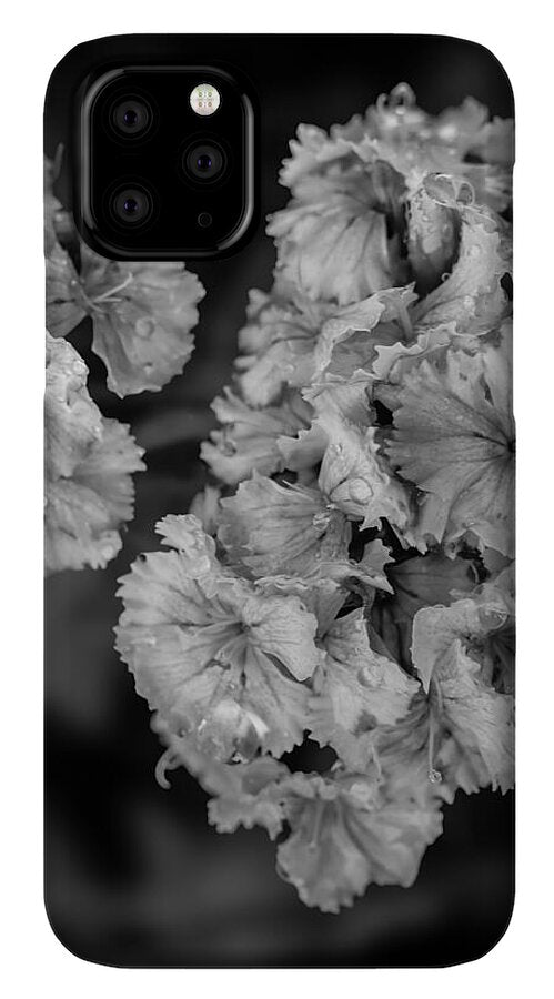 Black and White Floral Study - Phone Case