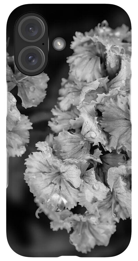 Black and White Floral Study - Phone Case