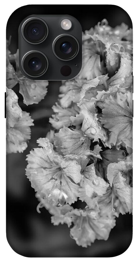Black and White Floral Study - Phone Case