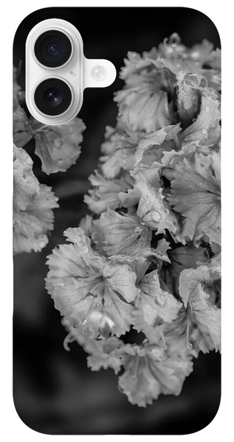 Black and White Floral Study - Phone Case