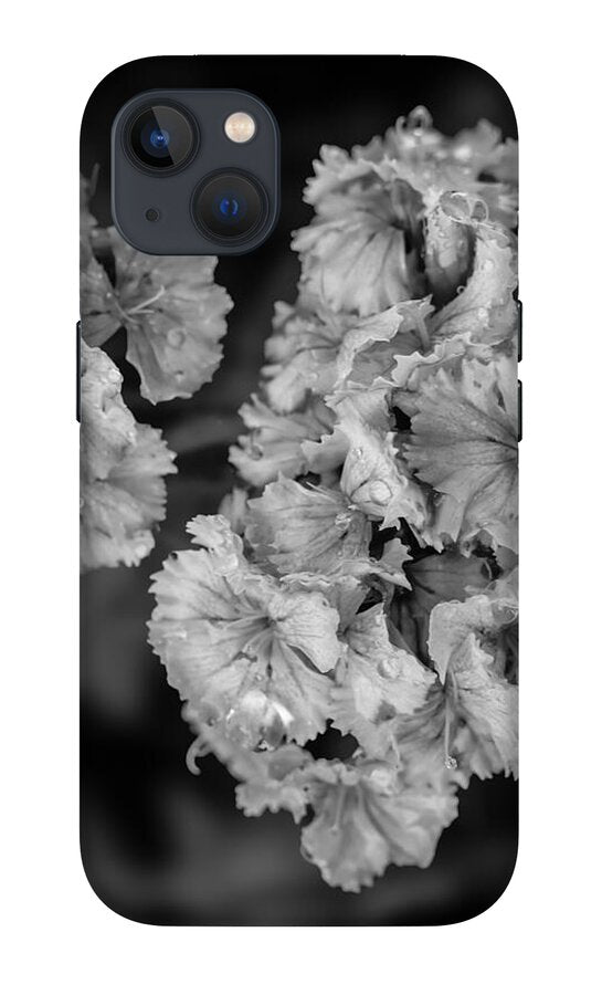 Black and White Floral Study - Phone Case