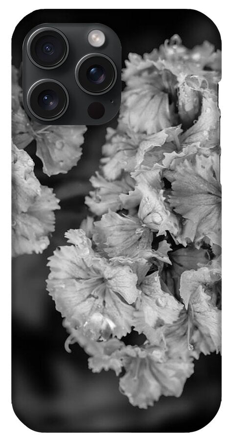 Black and White Floral Study - Phone Case
