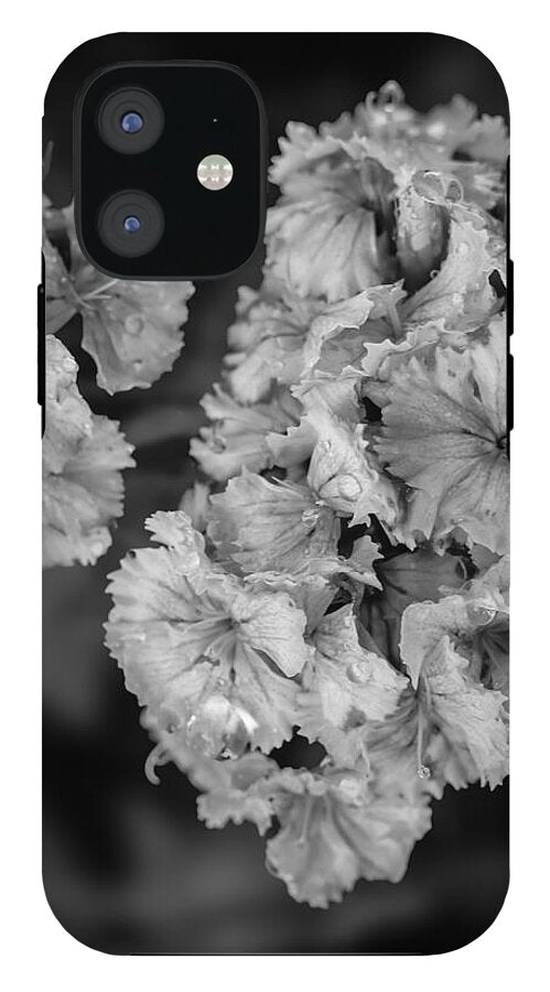 Black and White Floral Study - Phone Case