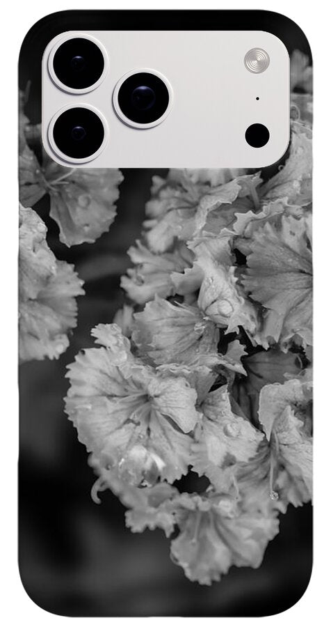 Black and White Floral Study - Phone Case