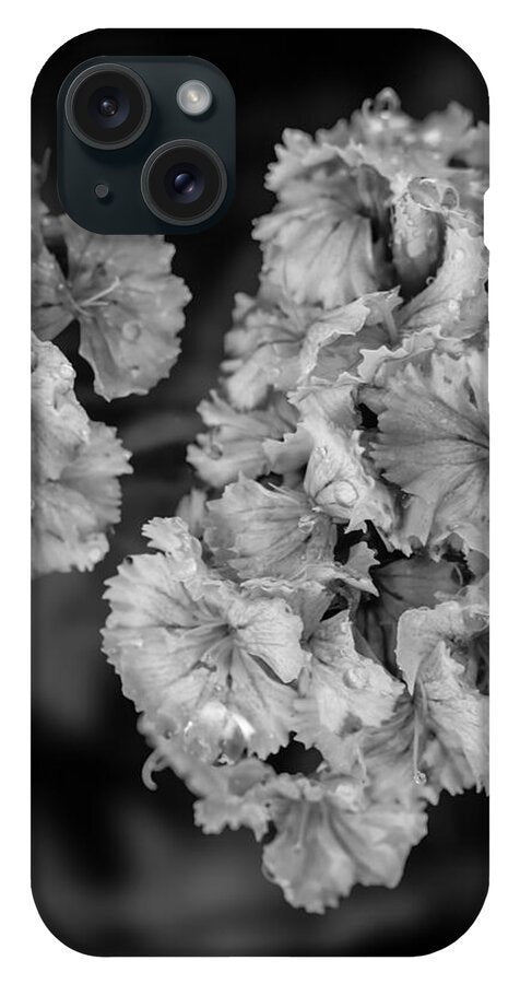 Black and White Floral Study - Phone Case