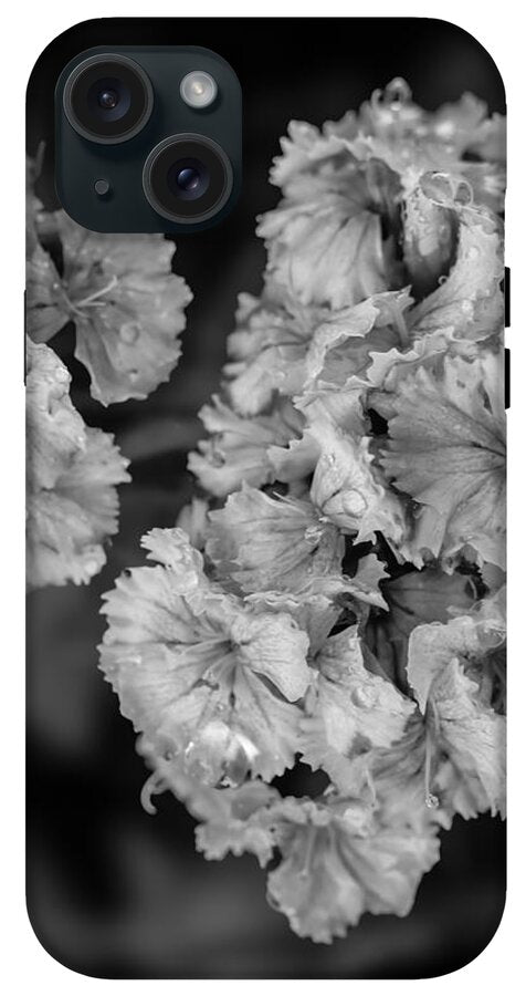 Black and White Floral Study - Phone Case