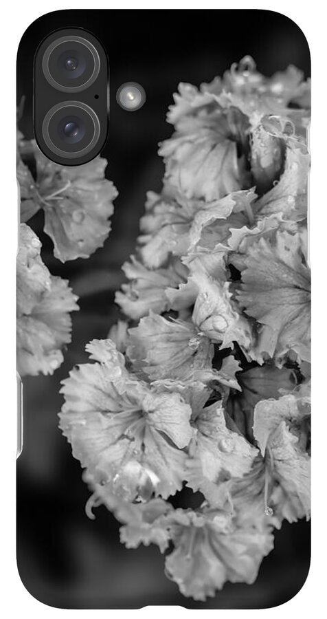 Black and White Floral Study - Phone Case