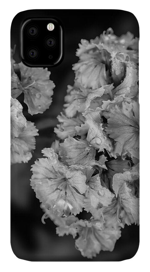 Black and White Floral Study - Phone Case