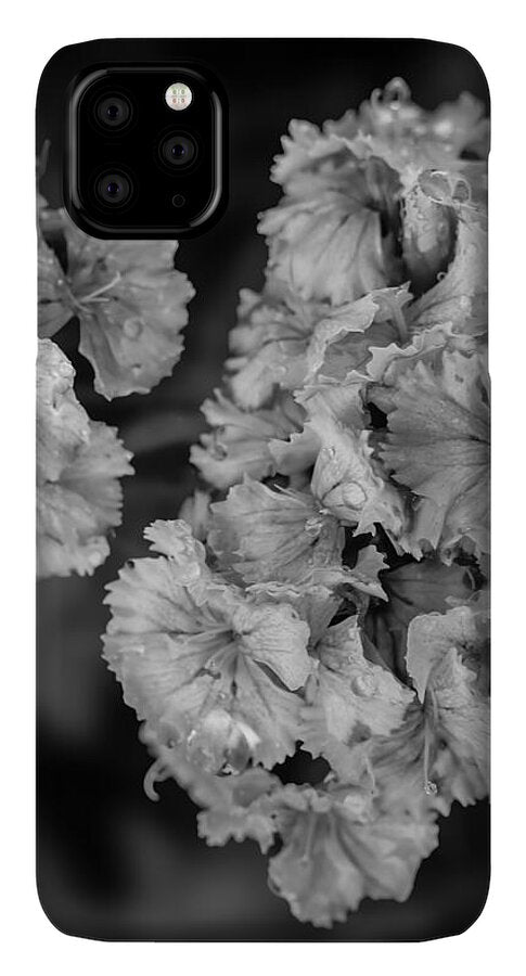 Black and White Floral Study - Phone Case