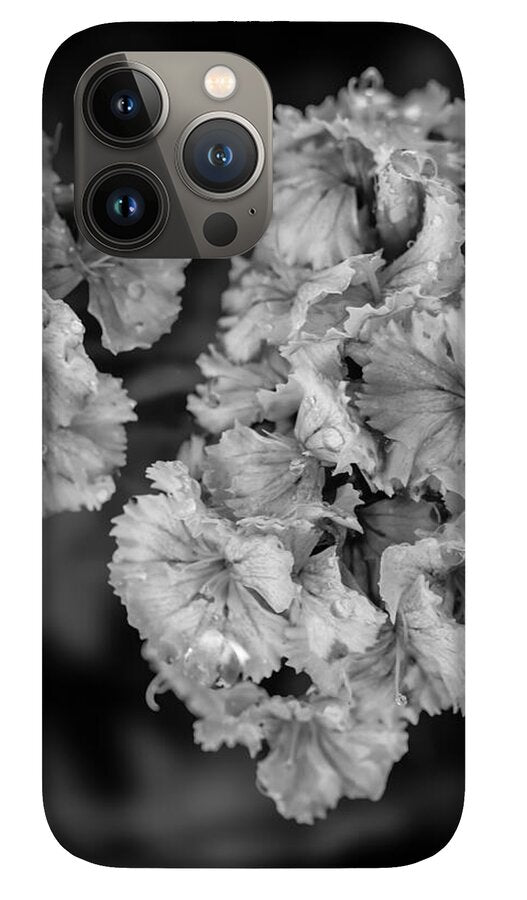 Black and White Floral Study - Phone Case