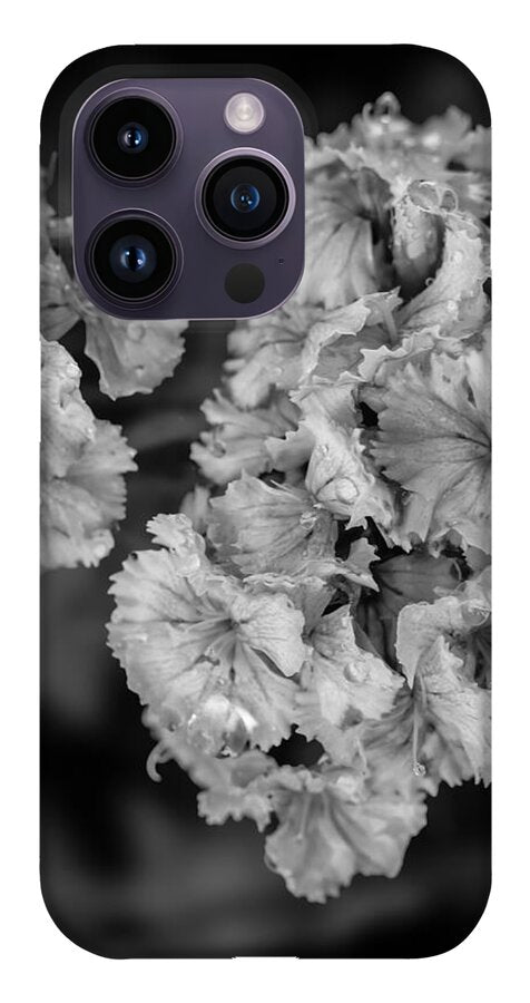 Black and White Floral Study - Phone Case