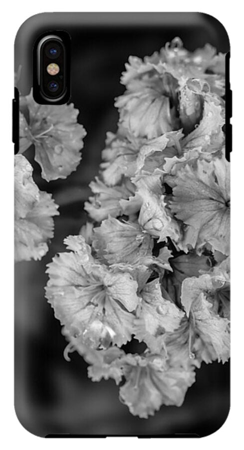 Black and White Floral Study - Phone Case