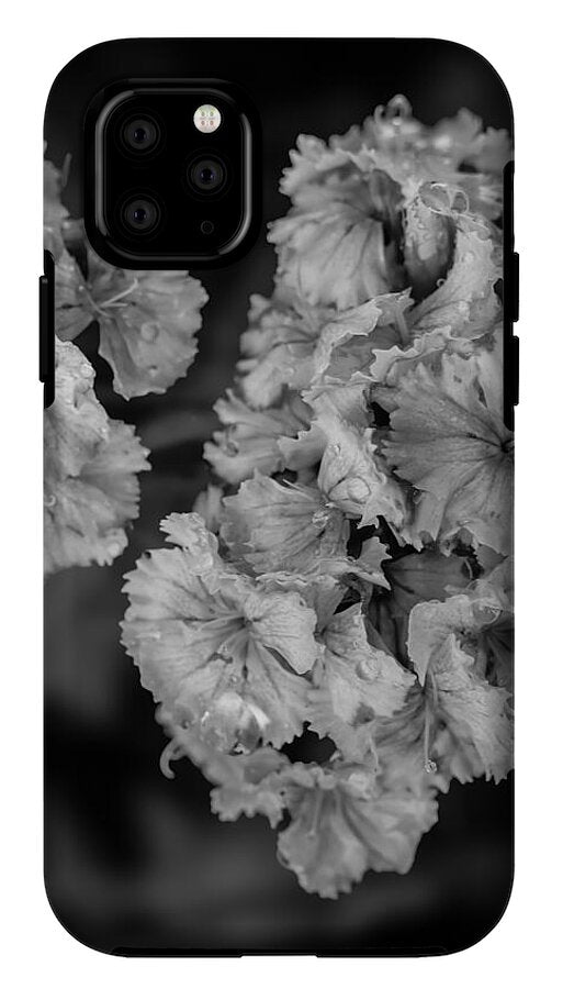 Black and White Floral Study - Phone Case