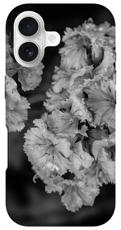 Black and White Floral Study - Phone Case