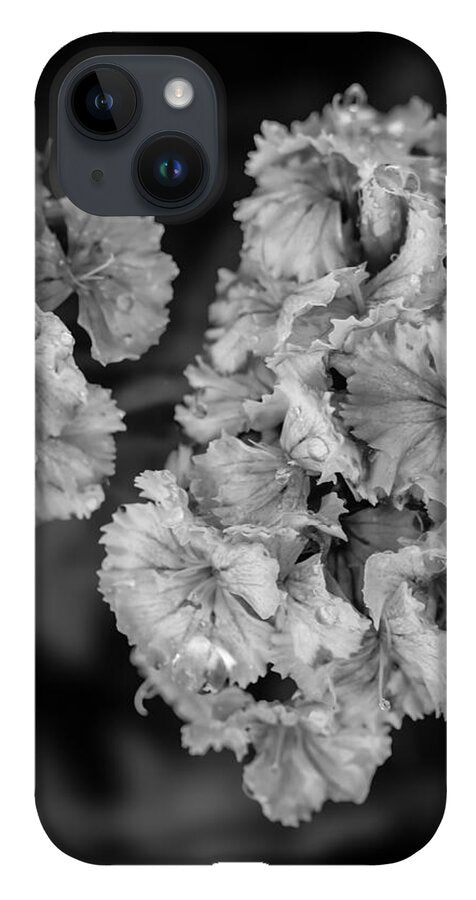 Black and White Floral Study - Phone Case