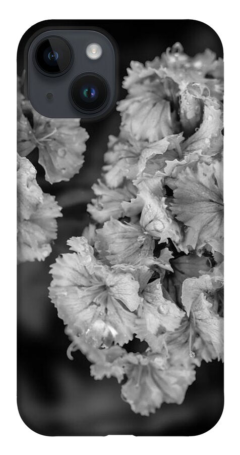 Black and White Floral Study - Phone Case