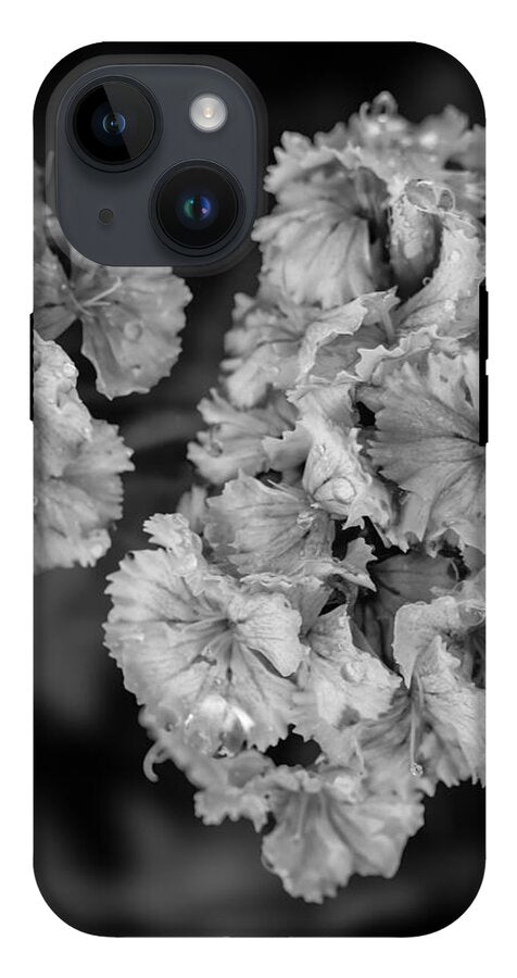 Black and White Floral Study - Phone Case