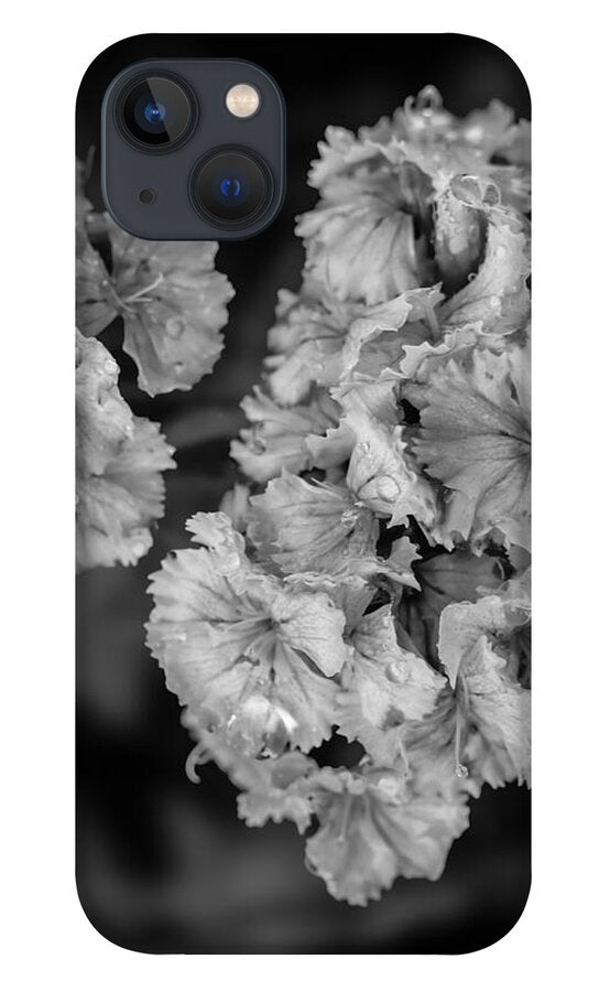 Black and White Floral Study - Phone Case