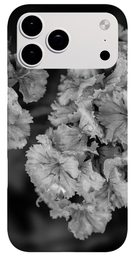 Black and White Floral Study - Phone Case