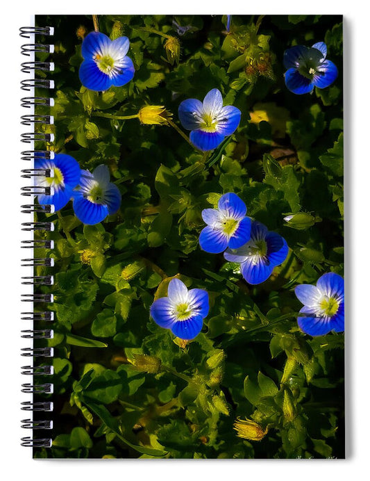 Booming blue - Spiral Notebook