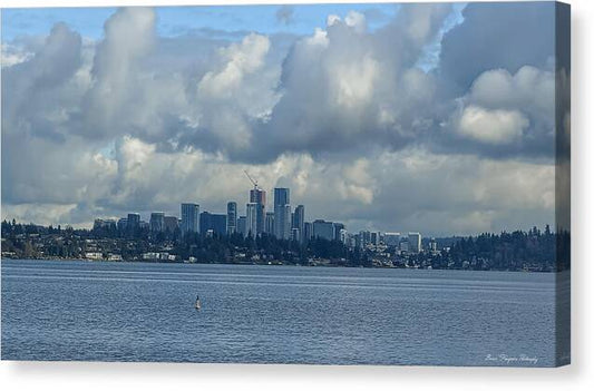 Clouds above the city - Canvas Print