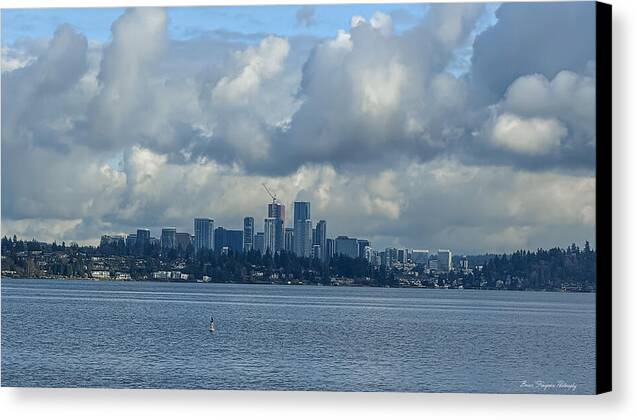 Clouds above the city - Canvas Print