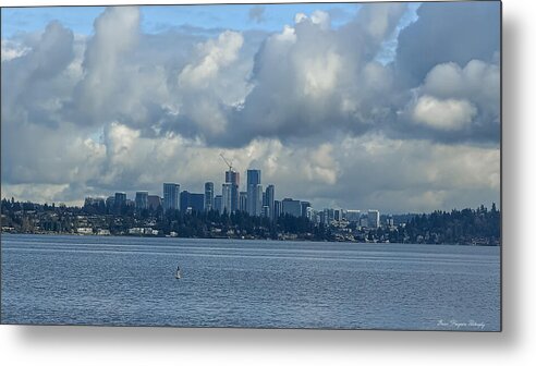 Clouds above the city - Metal Print