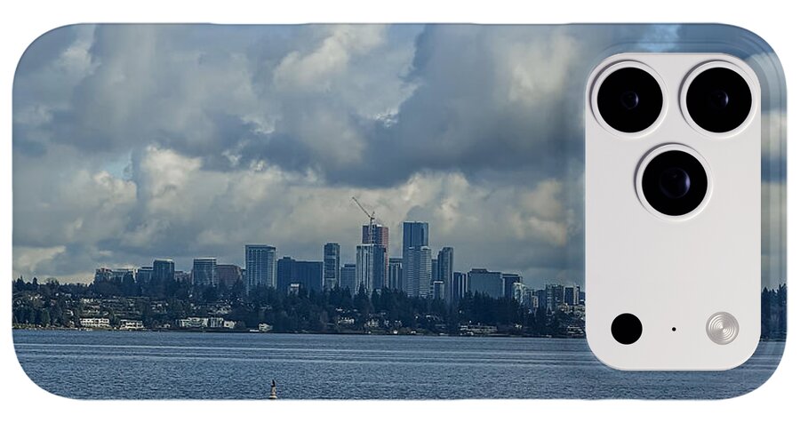 Clouds above the city - Phone Case