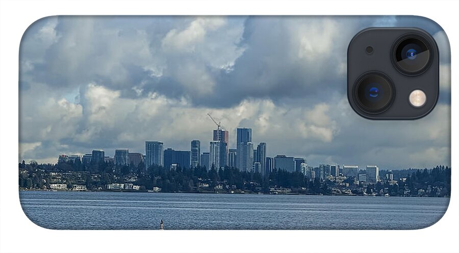 Clouds above the city - Phone Case