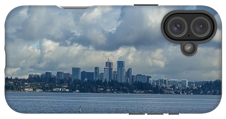 Clouds above the city - Phone Case