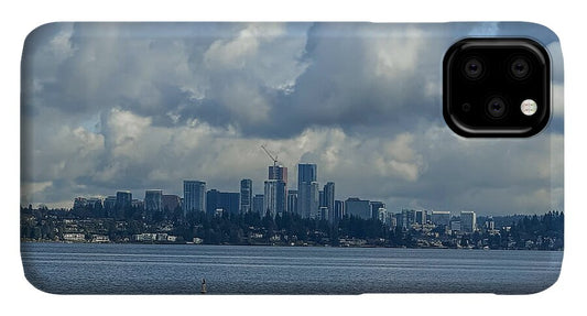 Clouds above the city - Phone Case