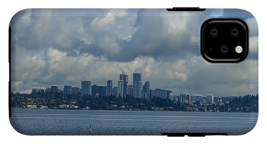Clouds above the city - Phone Case
