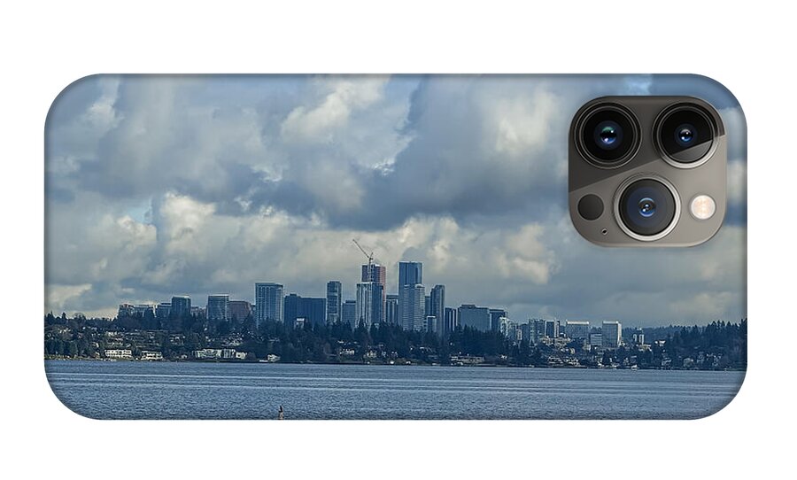 Clouds above the city - Phone Case