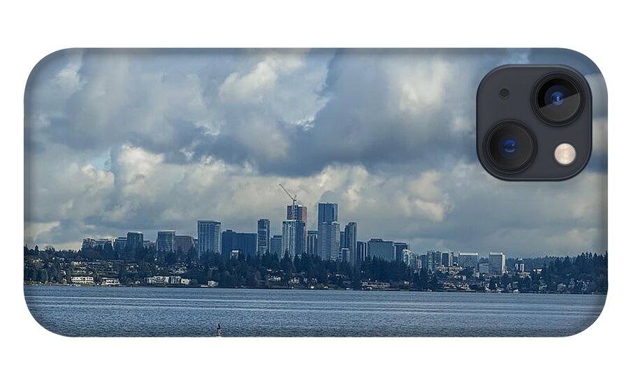 Clouds above the city - Phone Case