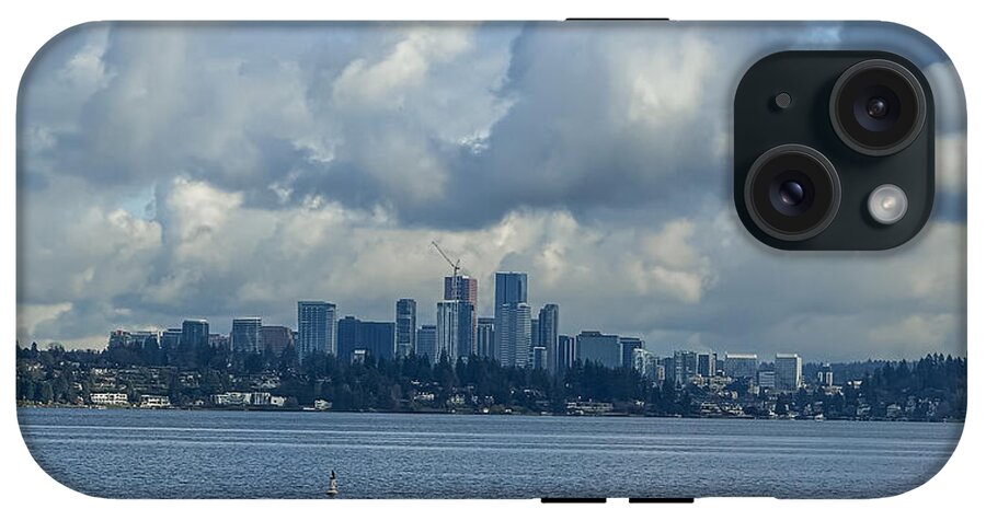 Clouds above the city - Phone Case