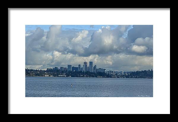 Clouds above the city - Framed Print
