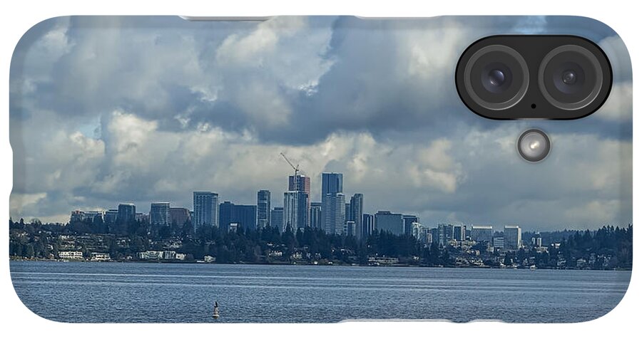 Clouds above the city - Phone Case