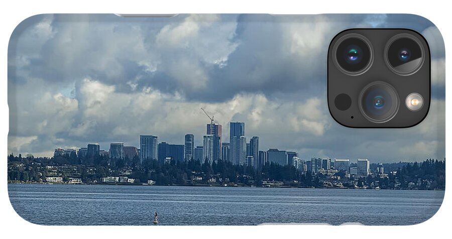 Clouds above the city - Phone Case