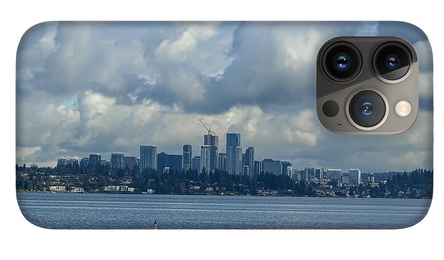 Clouds above the city - Phone Case